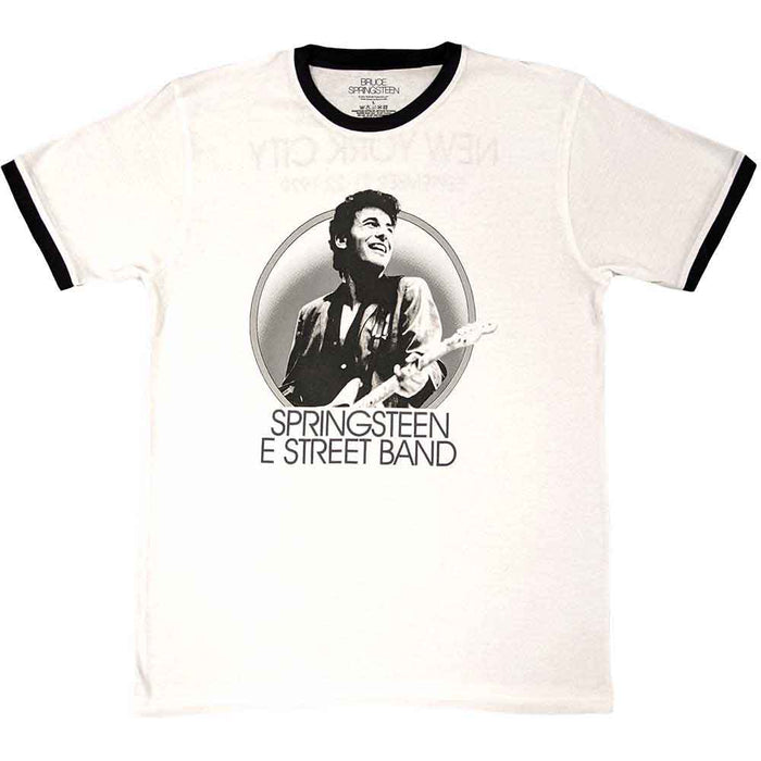 Bruce Springsteen NYC Ringer White XL Unisex T-Shirt