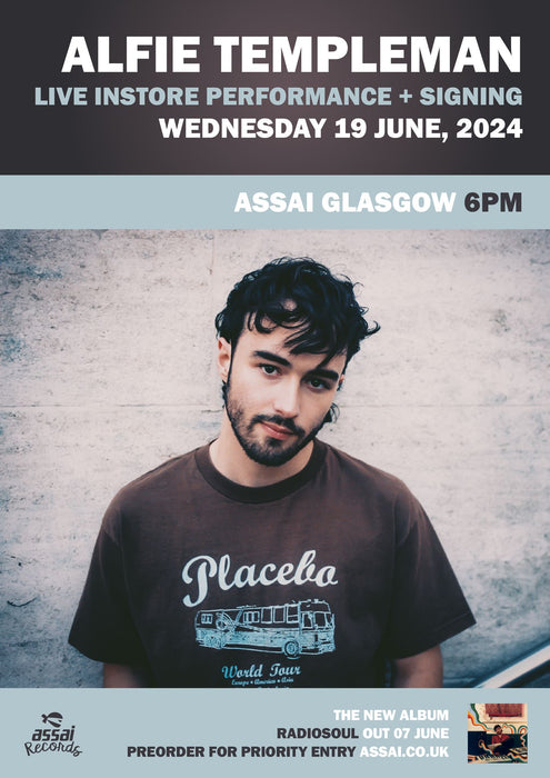 Alfie Templeman Radiosoul Instore Performance & Signing Glasgow Priority Entry with Pre-Order (6pm Wednesday 19th June 2024)