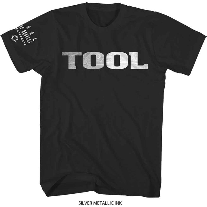 Tool Metallic Silver Logo Black Small Unisex T-Shirt