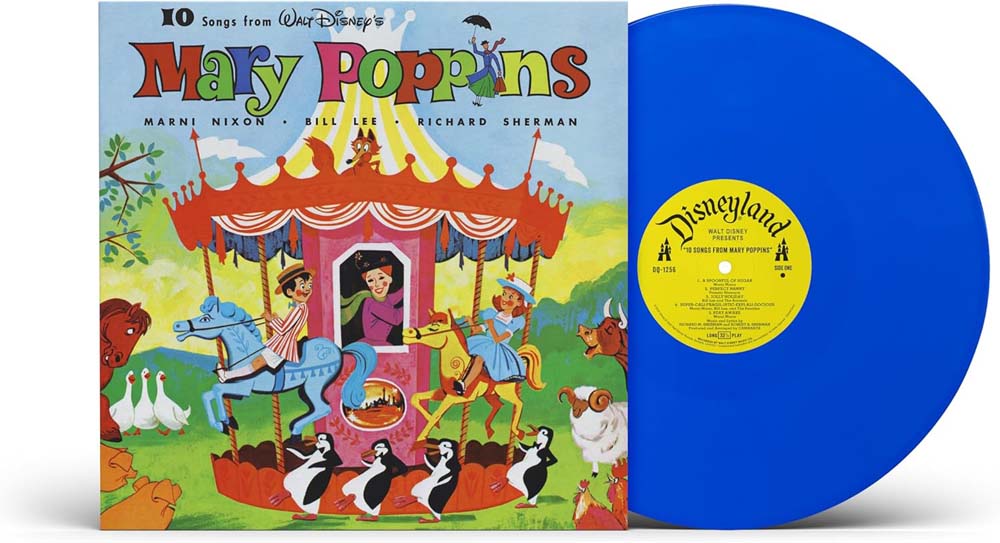 10 Songs From Mary Poppins Vinyl LP Blue Colour 2024