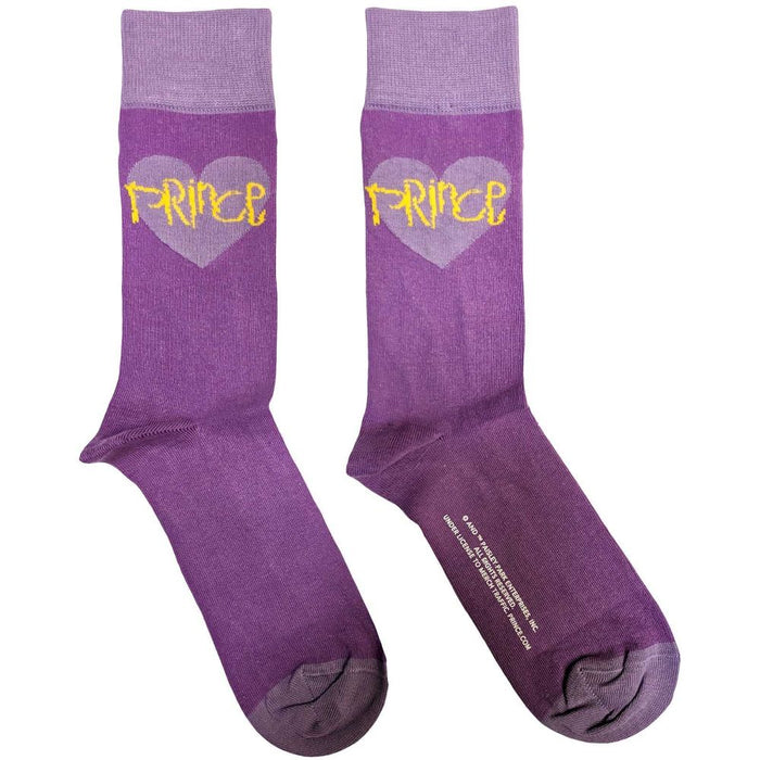 Prince Unisex Ankle Socks: Purple Heart (Uk Size 7 - 11)