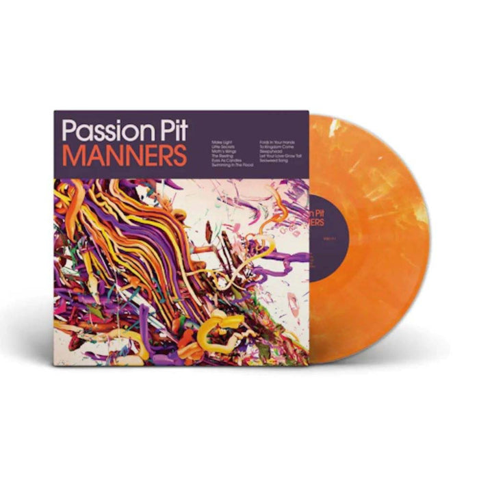 Passion Pit Manners Vinyl LP 15th Anniversary Indies Orange Marble Colour 2024