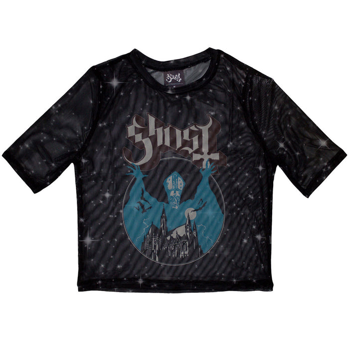 Ghost Opus Black Large Mesh Crop Top