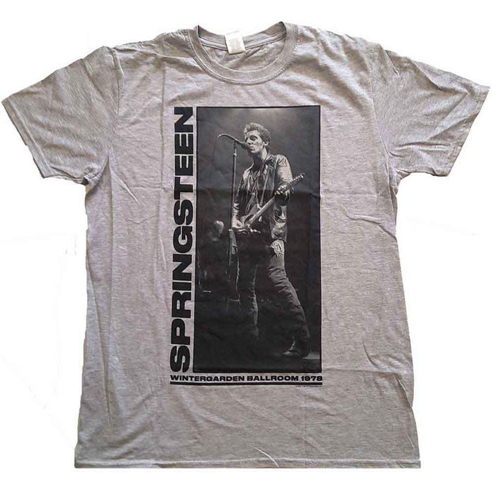 Bruce Springsteen Wintergarden Photo Grey XX-Large T-Shirt
