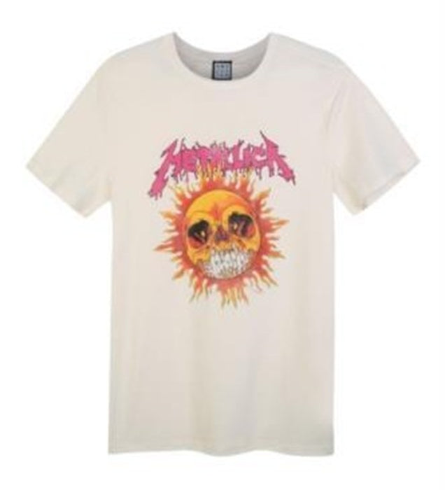 Metallica Neon Sun White Large T-Shirt
