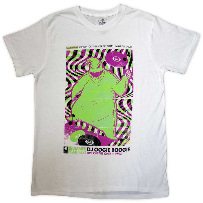 The Nightmare Before Christmas DJ Oogie Boogie White X-Large T-Shirt