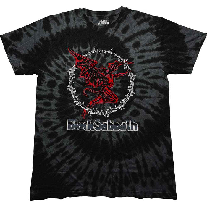 Black Sabbath Red Henry Wash Black Small T-Shirt