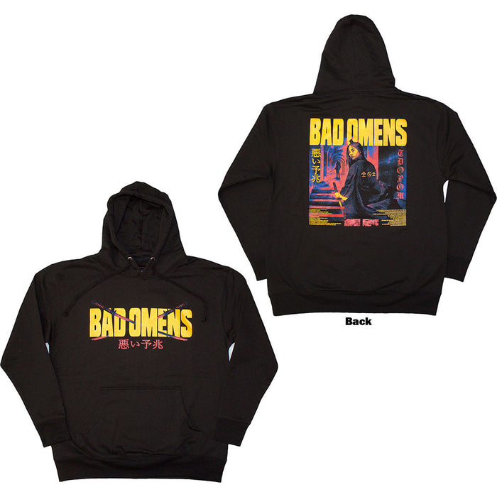 Bad Omens Samurai Woman Black Small Hoodie