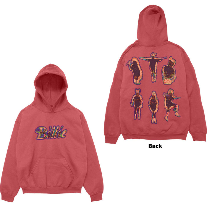 Billie Eilish Silhouettes Red Large Hoodie