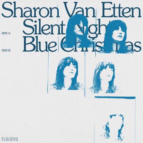 Sharon Van Etten Silent Night/Blue Christmas 7" Vinyl Single Translucide Blue Colour 2021