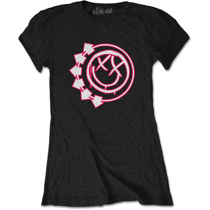Blink-182 Six Arrow Smile Black Ladies X-Large T-Shirt