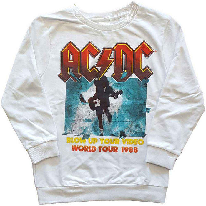 AC/DC Blow Up Your Video 7-8 Years Kids Sweatshirt