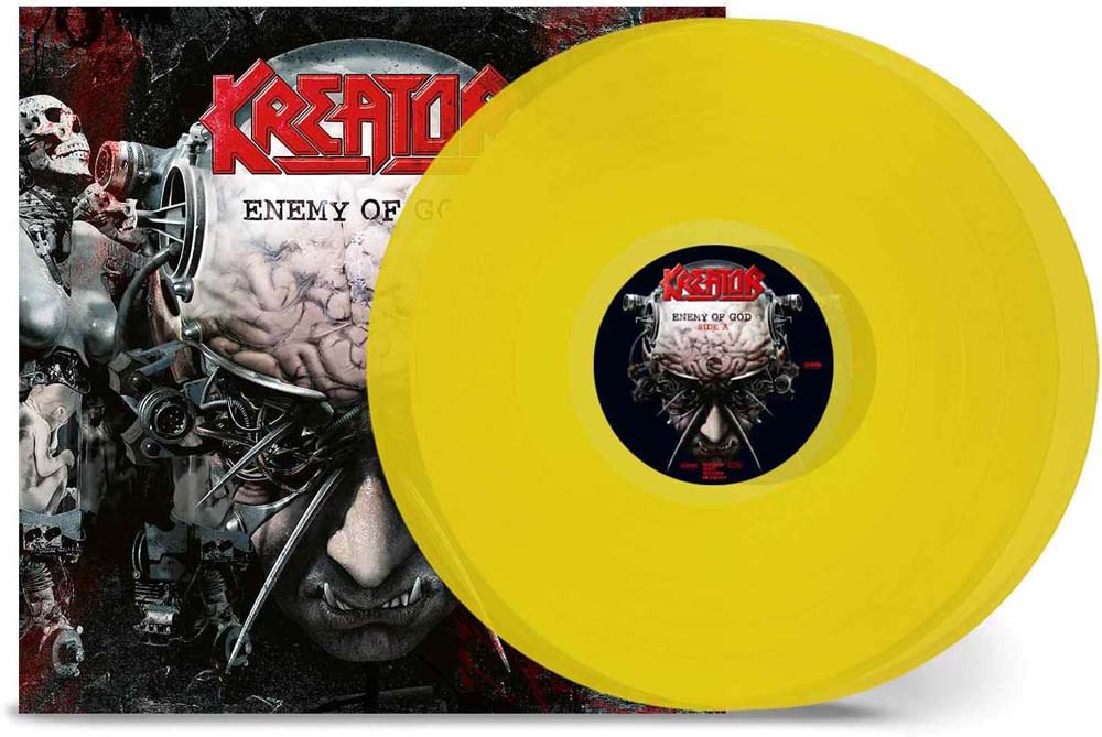 Kreator Enemy Of God Vinyl LP  Transparent Yellow Colour Due Out 27/09/24