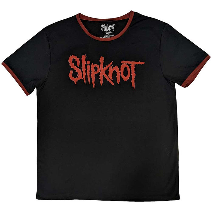 Slipknot Ringer Style Black Large Unisex T-Shirt