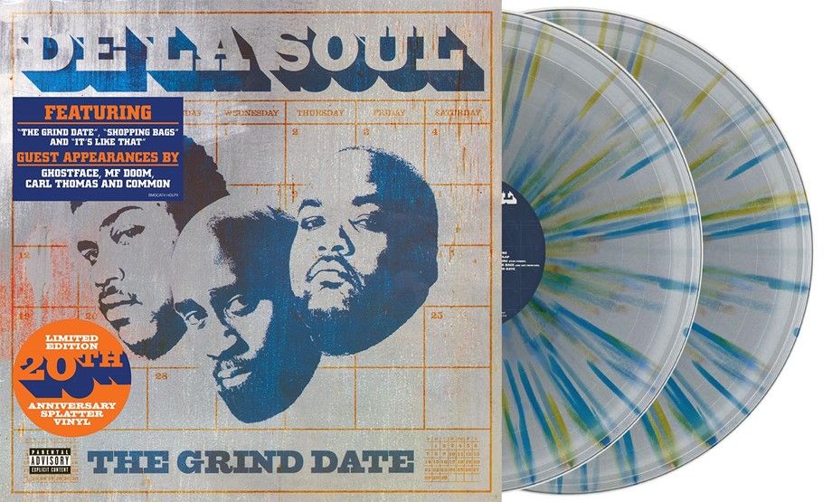 De La Soul The Grind Date (20th Anniversary Edition) Vinyl LP Clear & Blue Splatter Colour Due Out 21/03/25