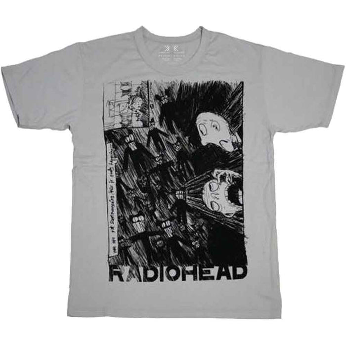 Radiohead Scribble Grey Medium T-Shirt