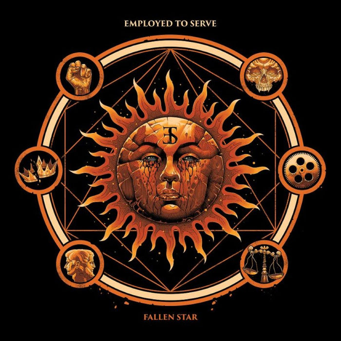 Employed To Serve Fallen Star Vinyl LP Orange w/Black Sunburst Colour Due Out 25/04/25