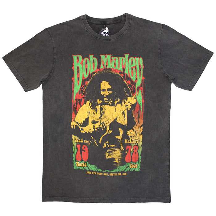Bob Marley Stone Wash 1978 Charcoal Grey Medium T-Shirt