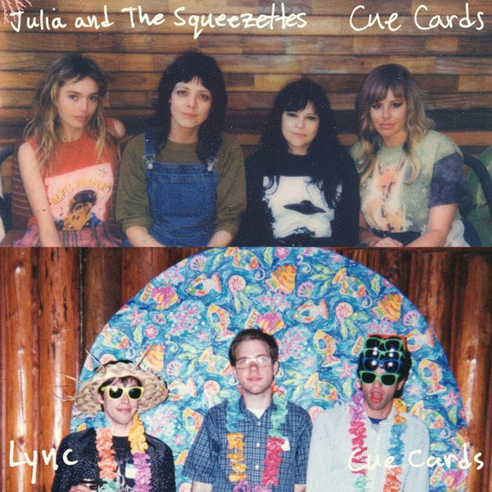 Julia & The Squeezettes & Lync Cue Cards 7" Vinyl Single Ocean Blue Colour Due Out 14/02/25