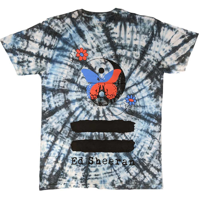 Ed Sheeran Ying & Yang Butterfly Dip-Dye Wash X-Large Unisex T-Shirt