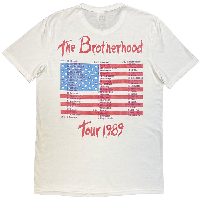 Bon Jovi The Brotherhood White X-Large T-Shirt