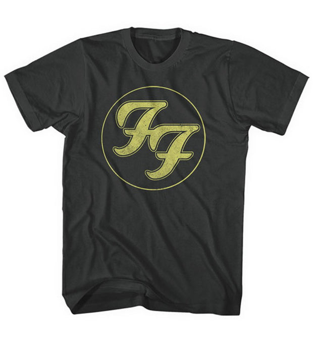 Foo Fighters Distressed FF Logo Black Large T-Shirt