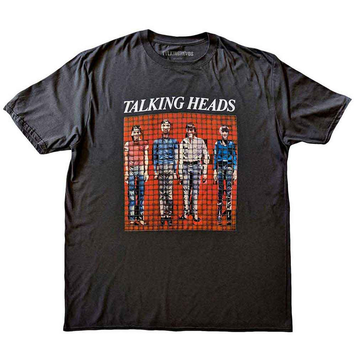 Talking Heads Pixel Portrait Charcoal Grey Medium T-Shirt