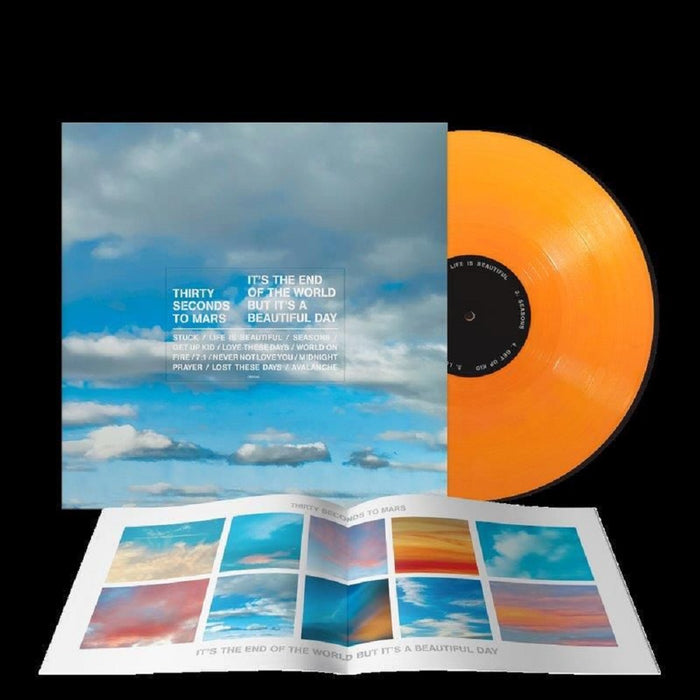 Thirty Seconds To Mars It's The End Of The World, But It's A Beautiful Day Vinyl LP Indies Opaque Orange Colour 2023