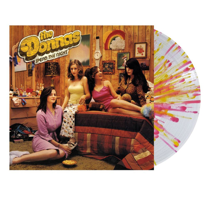 The Donnas Spend the Night Vinyl LP Clear w/Canary & Pink Splatter Colour 2026