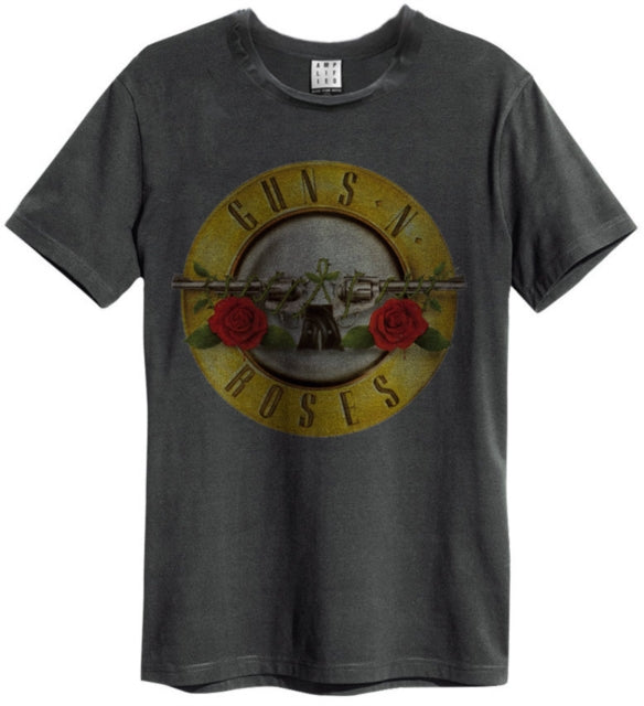 Guns N' Roses Drum (Bullet) Amplified Charcoal X-Large Unisex T-Shirt