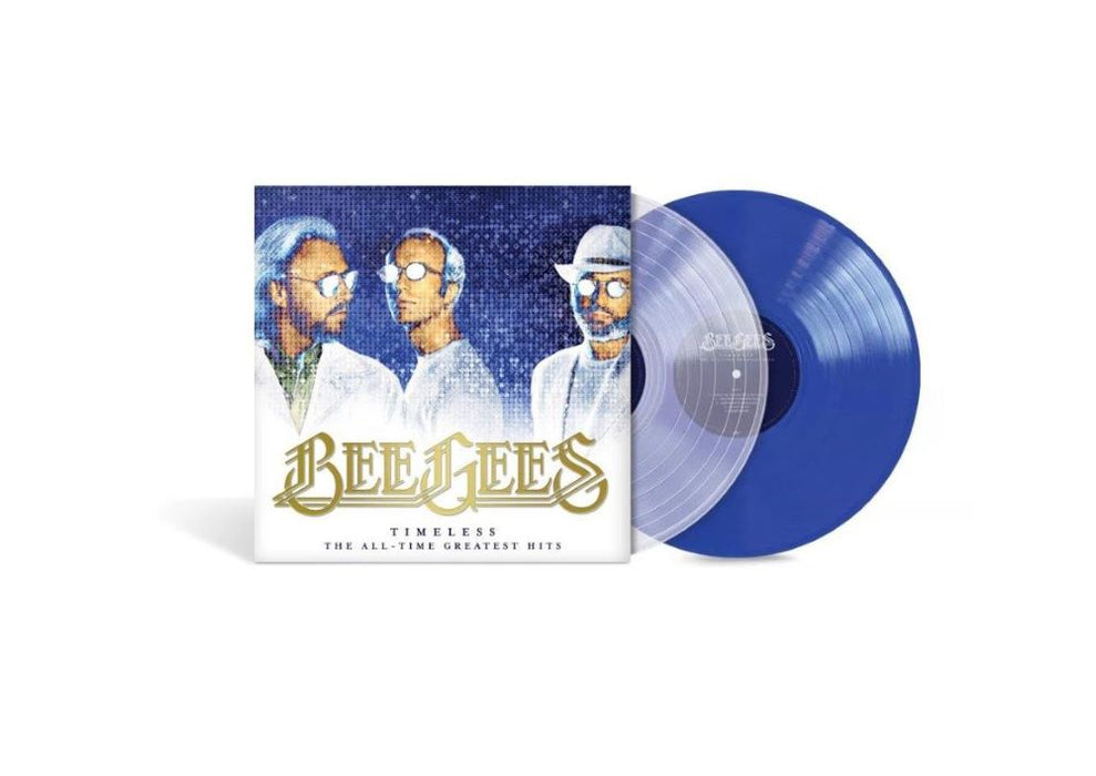 Bee Gees Timeless – The All Time Greatest Hits Vinyl LP Clear & Transparent Blue Colour 2024