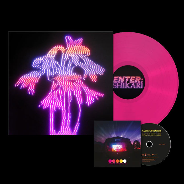 Enter Shikari Dancing On The Frontline Vinyl LP + Blu Ray Transparent Neon Pink Colour 2024