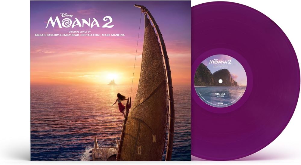 Auli'i Cravalho & Dwayne Johnson Moana 2 Original Motion Picture Soundtrack Vinyl LP Vibrant Violet Colour 2025