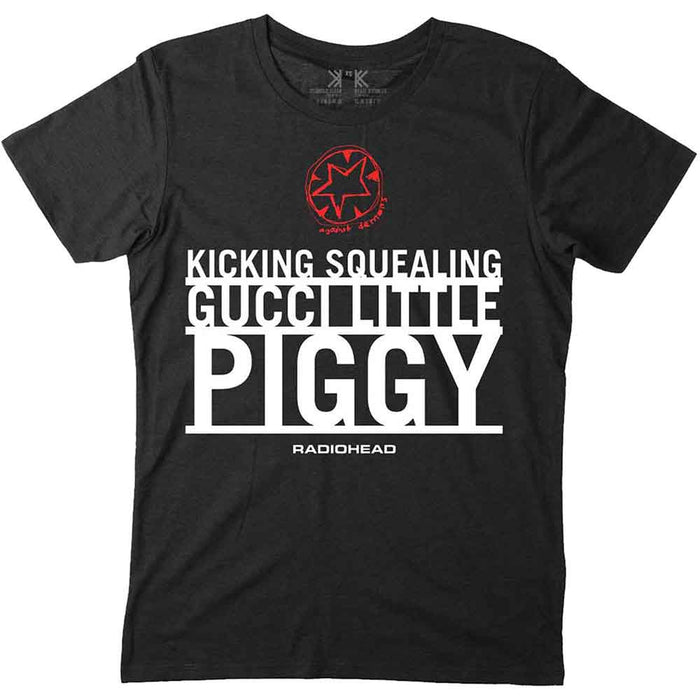 Radiohead Gucci Little Piggy Black Large T-Shirt