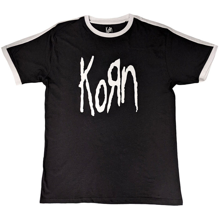Korn Black Large Ringer T-Shirt