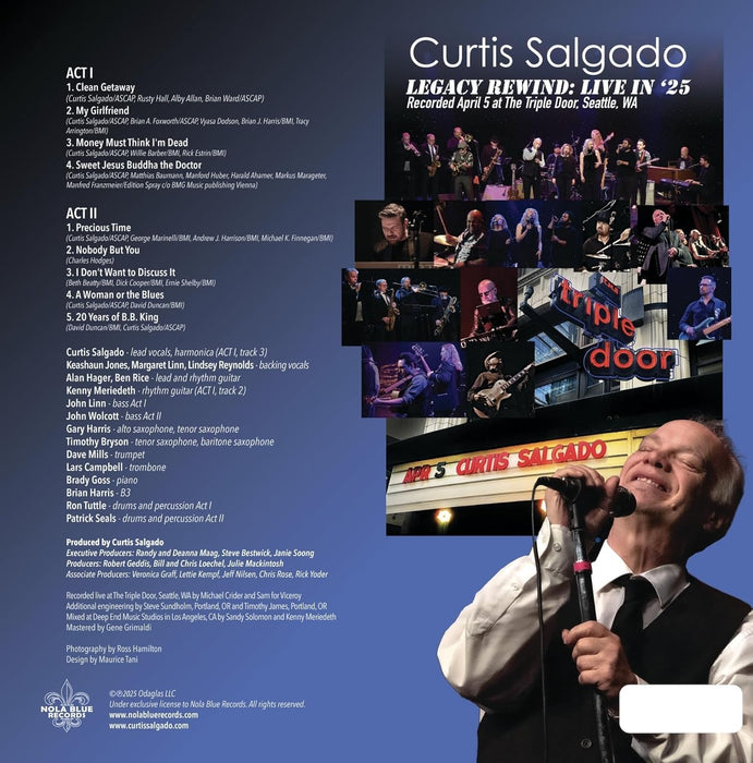 Curtis Salgado Legacy Rewind: Live In 25 Vinyl LP