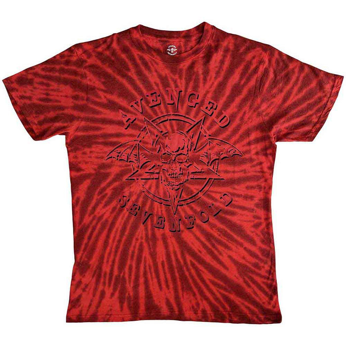 Avenged Sevenfold Pent Up Dip-Dye Wash Red Medium Unisex T-Shirt