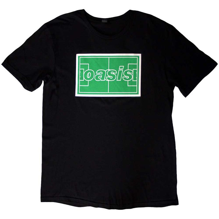 Oasis Maine Road Football Pitch Black X-Large Unisex T-Shirt