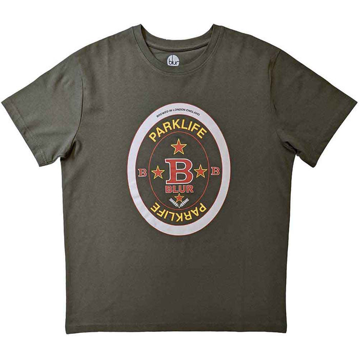 Blur Parklife Beermat Green Small T-Shirt