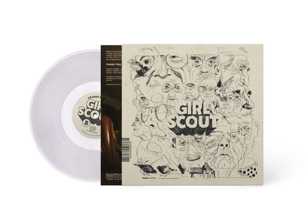 Girl Scout Real Life Human Garbage / Granny Music Vinyl LP White Colour 2023