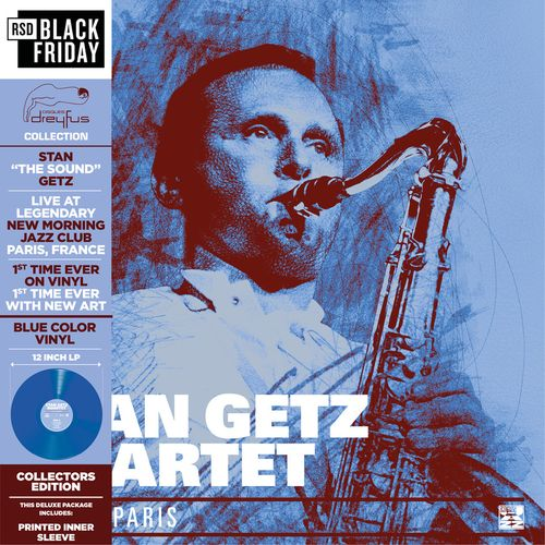 Stan Getz Quartet Live in Paris Vinyl LP Blue Colour RSD Black Friday 2026 Due Out 27/11/26