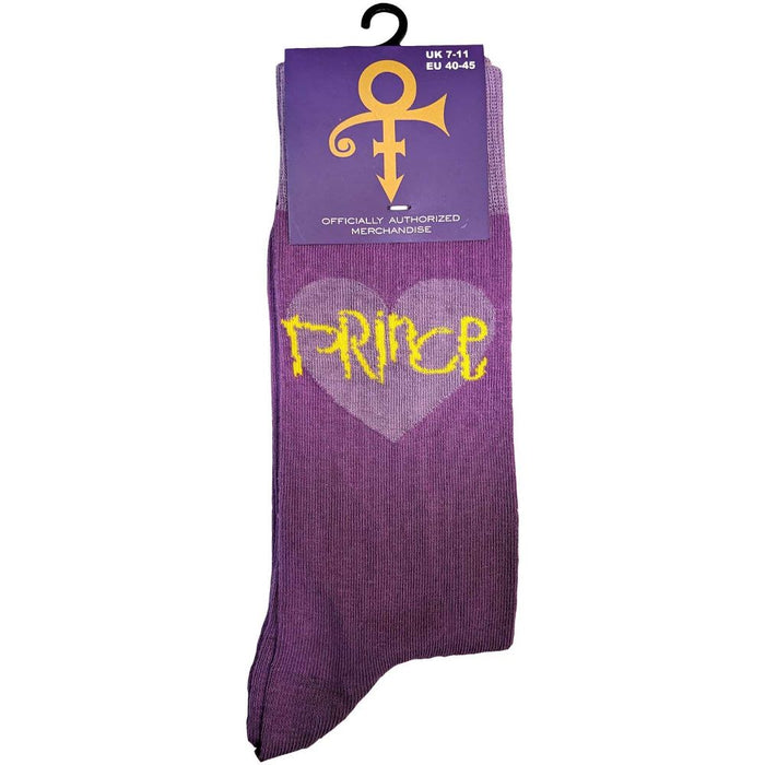 Prince Unisex Ankle Socks: Purple Heart (Uk Size 7 - 11)