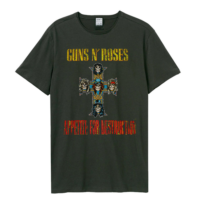 Guns N Roses Appetite For Destruction Amplified Small Charcoal Unisex T-Shirt