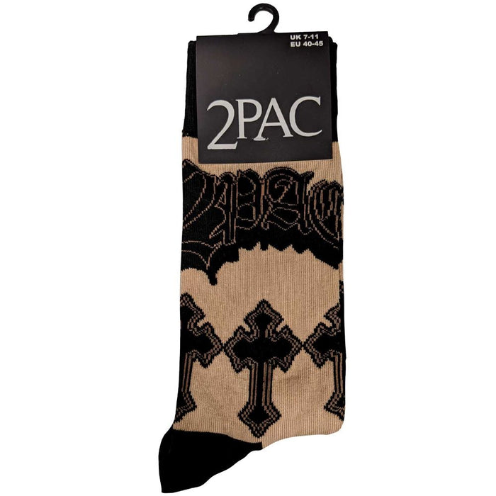Tupac Unisex Ankle Socks: Crosses (Uk Size 7 - 11)