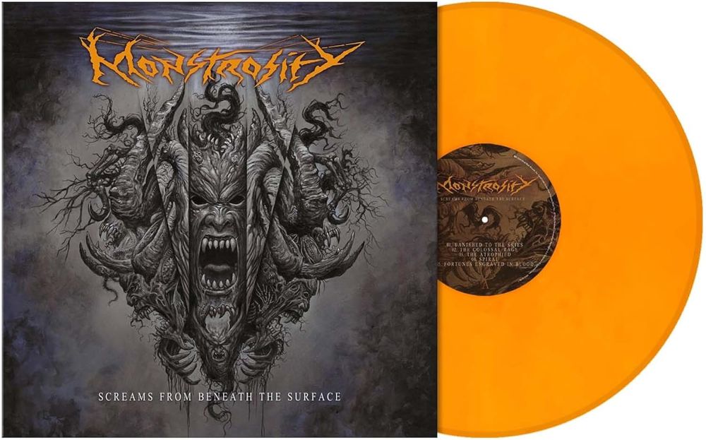 Monstrosity Screams from Beneath the Surface Vinyl LP Luminous Orange Marble Colour 2026