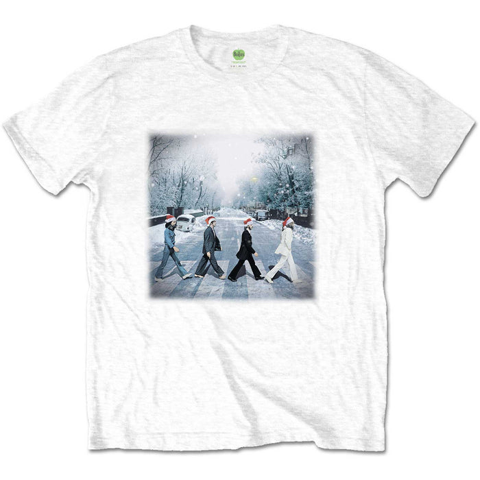 The Beatles Abbey Road Christmas White Medium T-Shirt