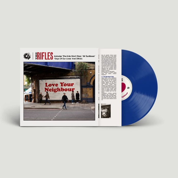 The Rifles Love Your Neighbour Vinyl LP Assai Exclusive Blue Colour Due Out 05/07/24