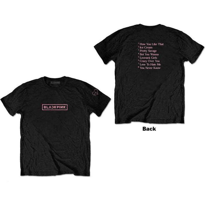 BLACKPINK The Album Track List Black Medium T-Shirt