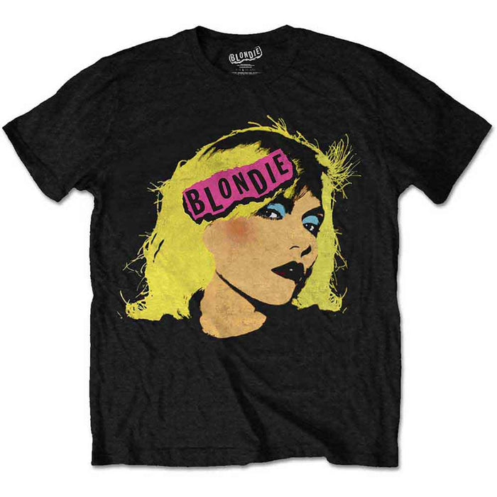 Blondie Punk Logo Black Small T-Shirt