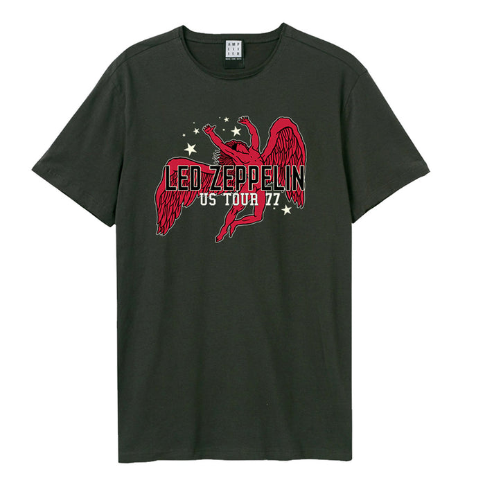 Led Zeppelin Us Tour 77 Icarus Amplified Charcoal Medium Unisex T-Shirt